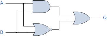 boolean algebra example circuit No2